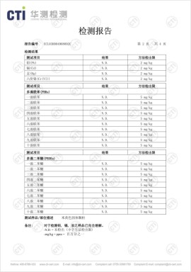 產(chǎn)品檢測報告